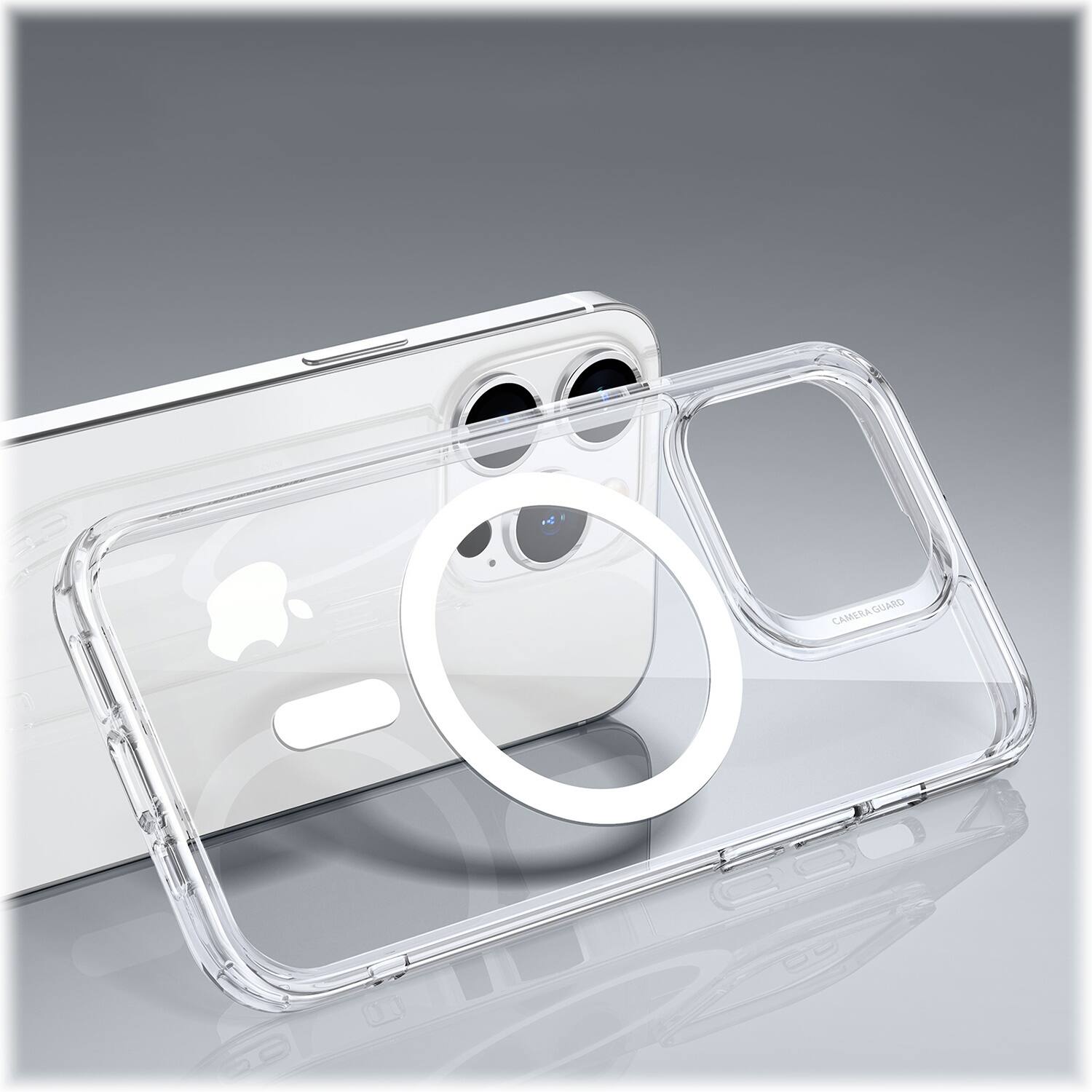 Alt View 15. SaharaCase - Hybrid-Flex Hard Shell Case for Apple iPhone 14 Pro Max - Clear.