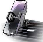Front. Esoulk - One-Touch Air Vent Universal Car Phone Mount fits iPhone Samsung Google Pixel - Black.