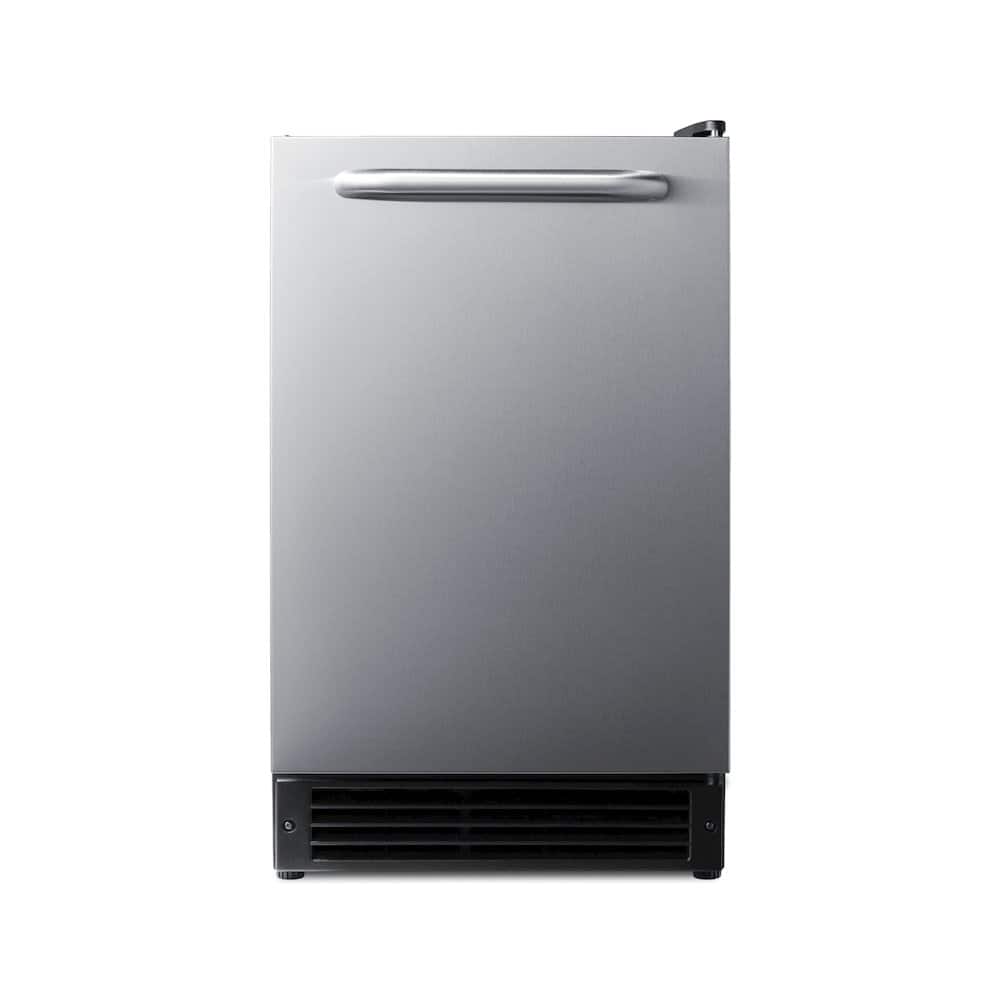 Summit Appliance - 15 lb. Drain-Free Built-In Icemaker - Black