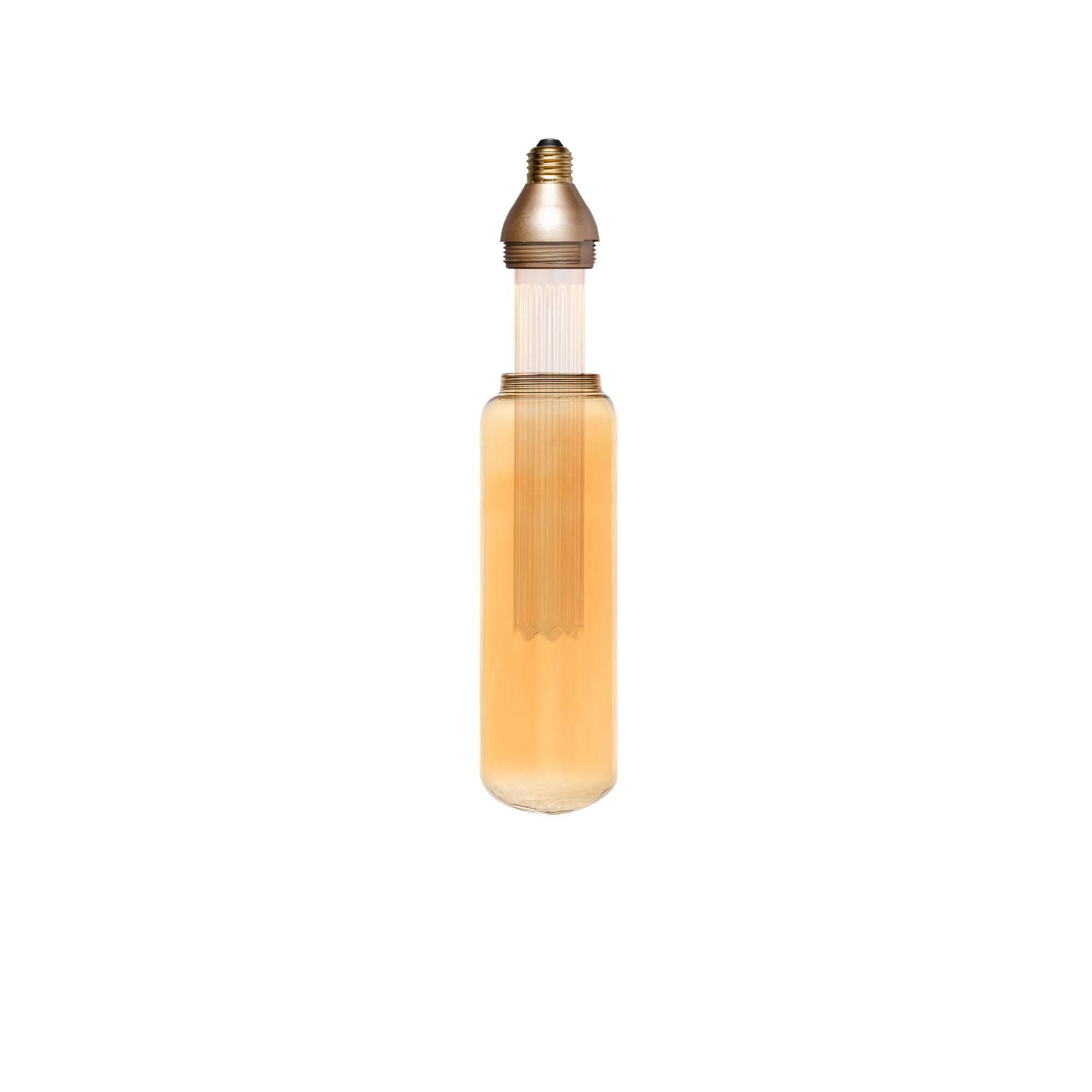 Alt View 5. Next Glow - T80 Tubular LED Light Bulb 8-watts, 2,200K Medium Screw (E26) Base - Amber - Amber.
