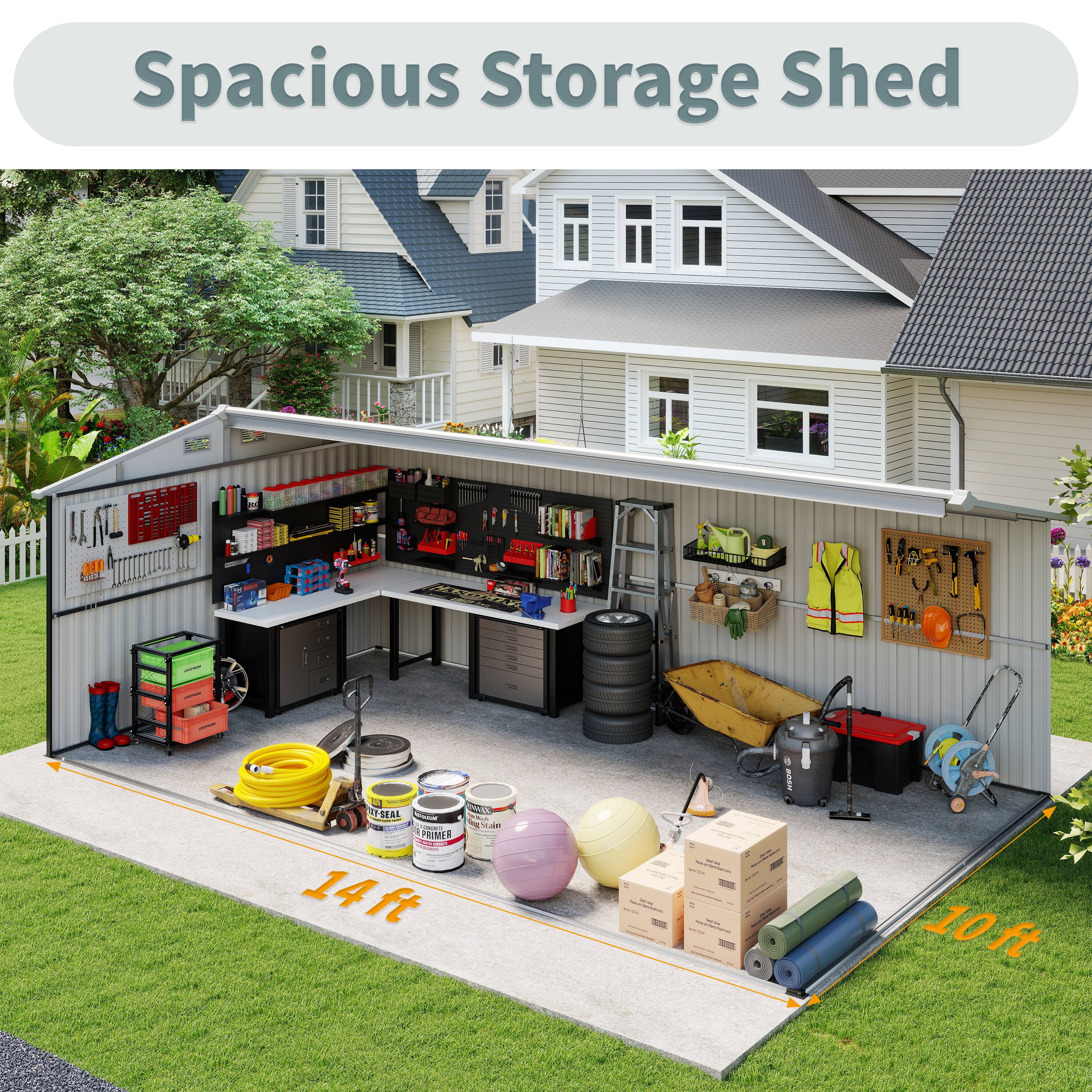 Spacious Storage Shed  
11 ER V A S-5A  
1as T 1 ESEAL  
SNO 1  
COEL PRIMER  
14ft  
10ft