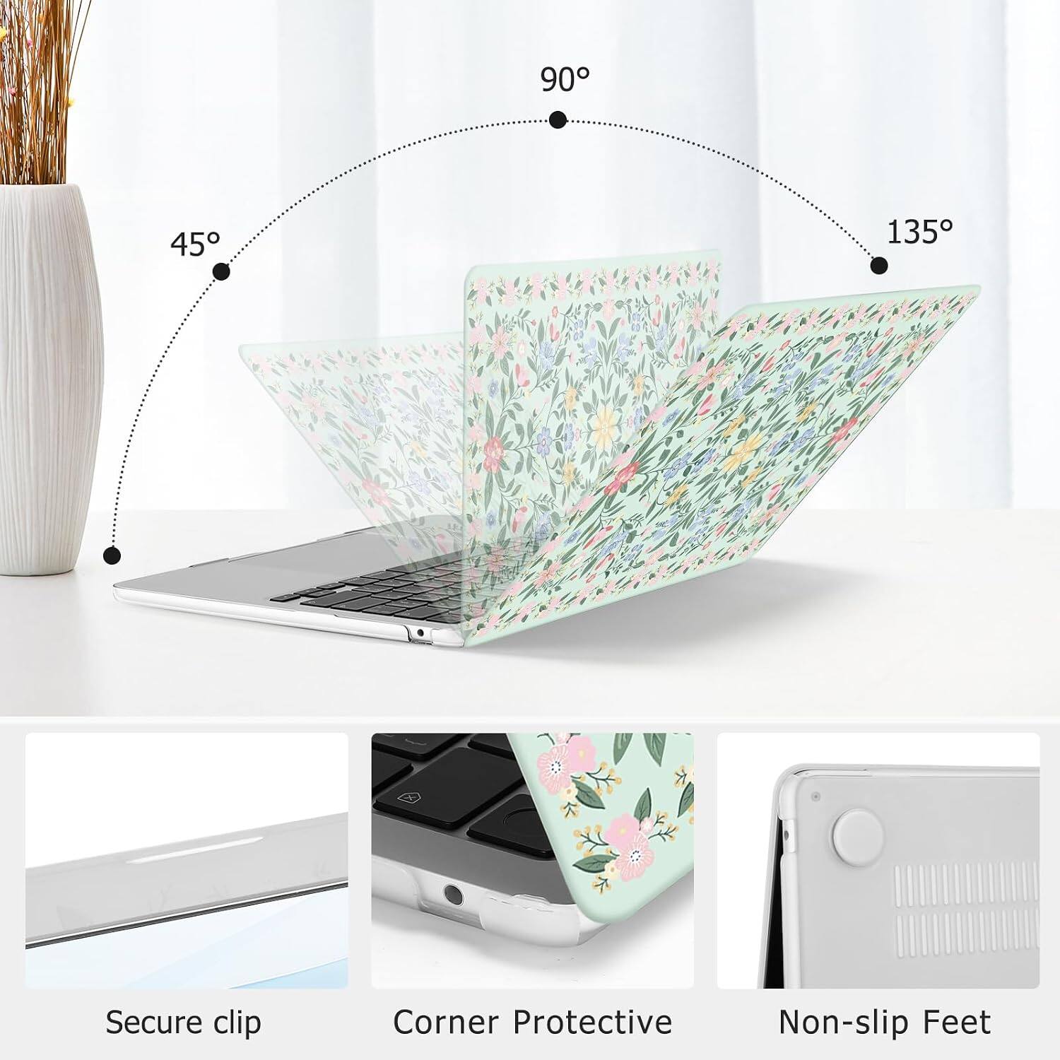 mosiso For MacBook Air 13 inch Case 2026 2022 M5 A3449 M4 A3240 M3