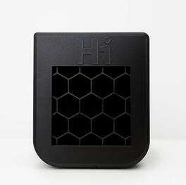 Higher Innovation Inc - Portable air purifier, Removes odors, toxins & second-hand smoke, HEPA & activated carbon, 100 sq. ft - Black