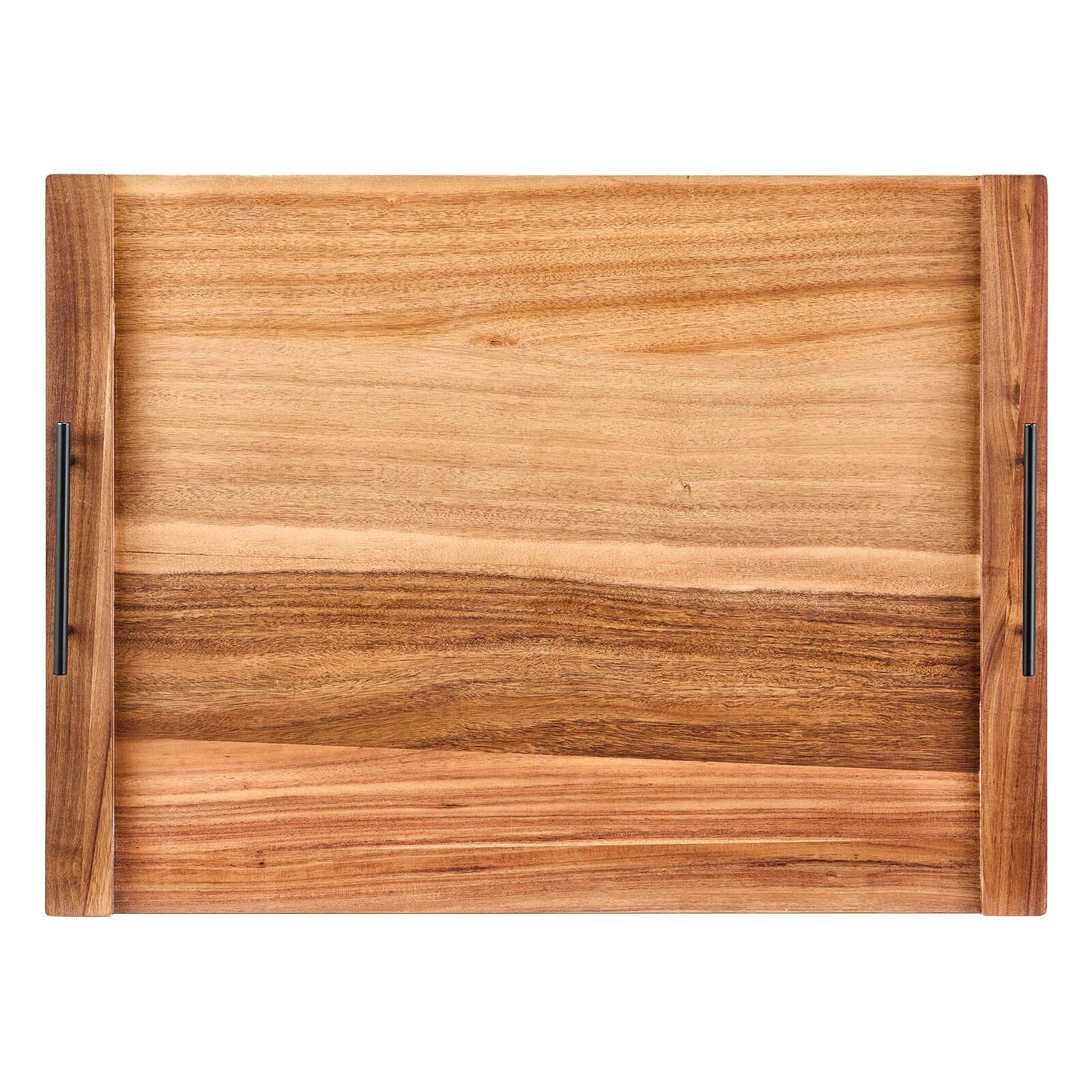 Alt View 5. VEVOR - Noodle Board Stove Cover, Stove Top Cover Board for Gas Burner & Electric Stove, Acacia Wood Cutting Board with Handles - Natural wood.