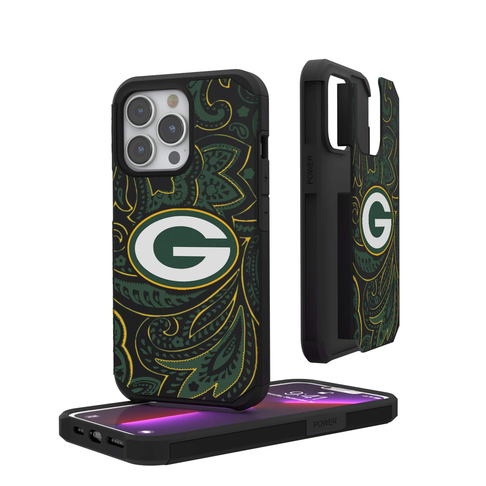 Keyscaper - NFL - Green Bay Packers iPhone Rugged Paisley Design Case - 12 mini/13 mini - Multicolor price history on PriceWatchPro