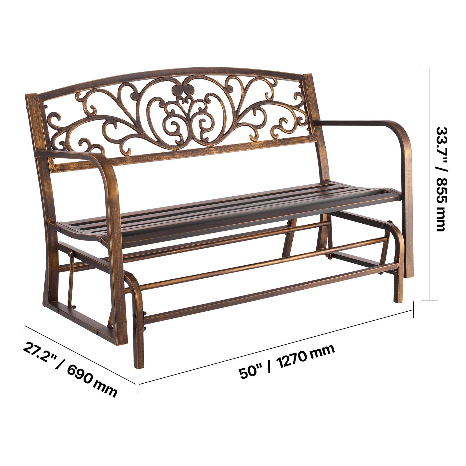 33.7" / 855 mm  
27.2" / 690 mm  
50" / 1270 mm