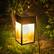Left. Techko Maid - Solar Portable Lantern with Edison Bulb - Black.
