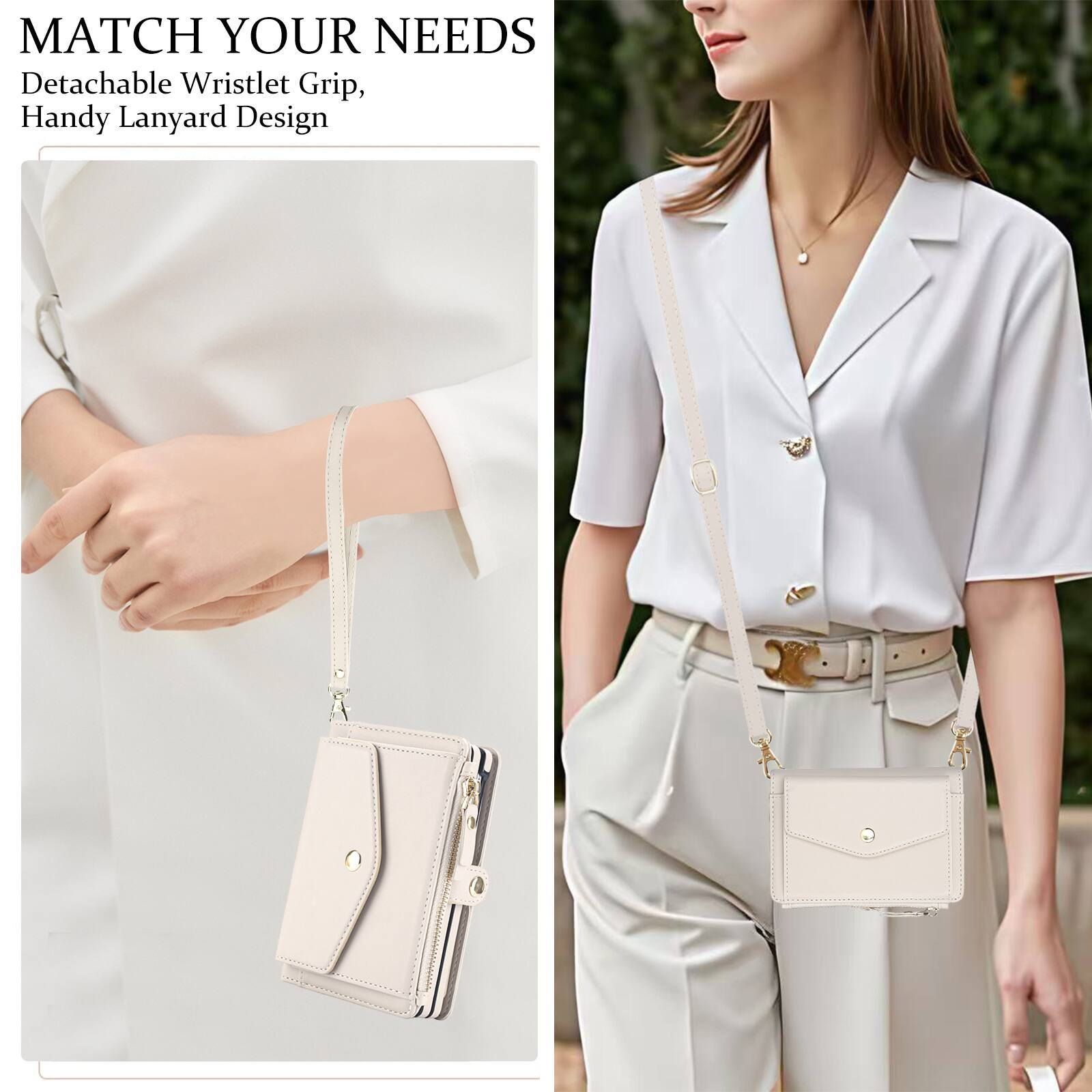 MATCH YOUR NEEDS  
Detachable Wristlet Grip,  
Handy Lanyard Design