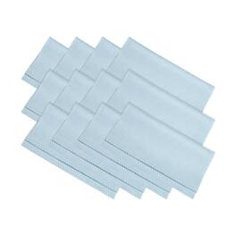 Unique Bargains - Eyeglass Microfiber Cleaning Cloth 7"x6", 12pcs Soft Suede Wipe for Lens, Eyeglasses, Screens in Vinyl Pouch - Blue