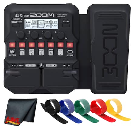 G1X FOUR Multi-Effects Processor MEMORY STOMP EDIT Ms SETTING MS GOLD B00 4812 DRIVE ZNR PLATE +++ 1 2 3 4 Lo Mid Hi Vel .... .... .... .... .... NOOS 1 2 3 4 5 RHYTHM LOOPER REC I PLAY ON - OFF Y 1 SELECT STOP KAVE ELECTRONICS