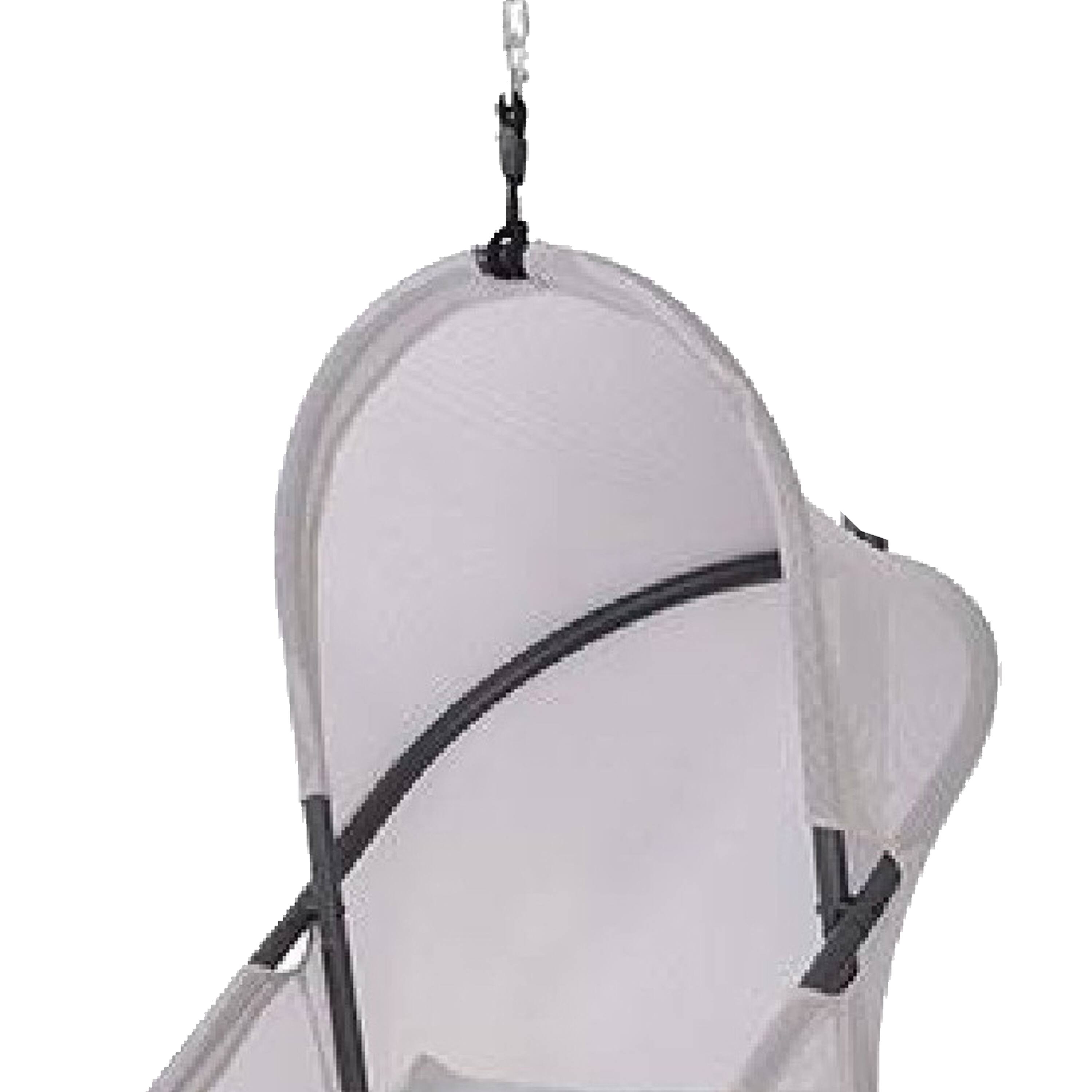 Alt View 2. Manhattan Lane - Cery Outdoor Hanging Swing Chair, Cushioned Light Gray Mesh - Light Gray.