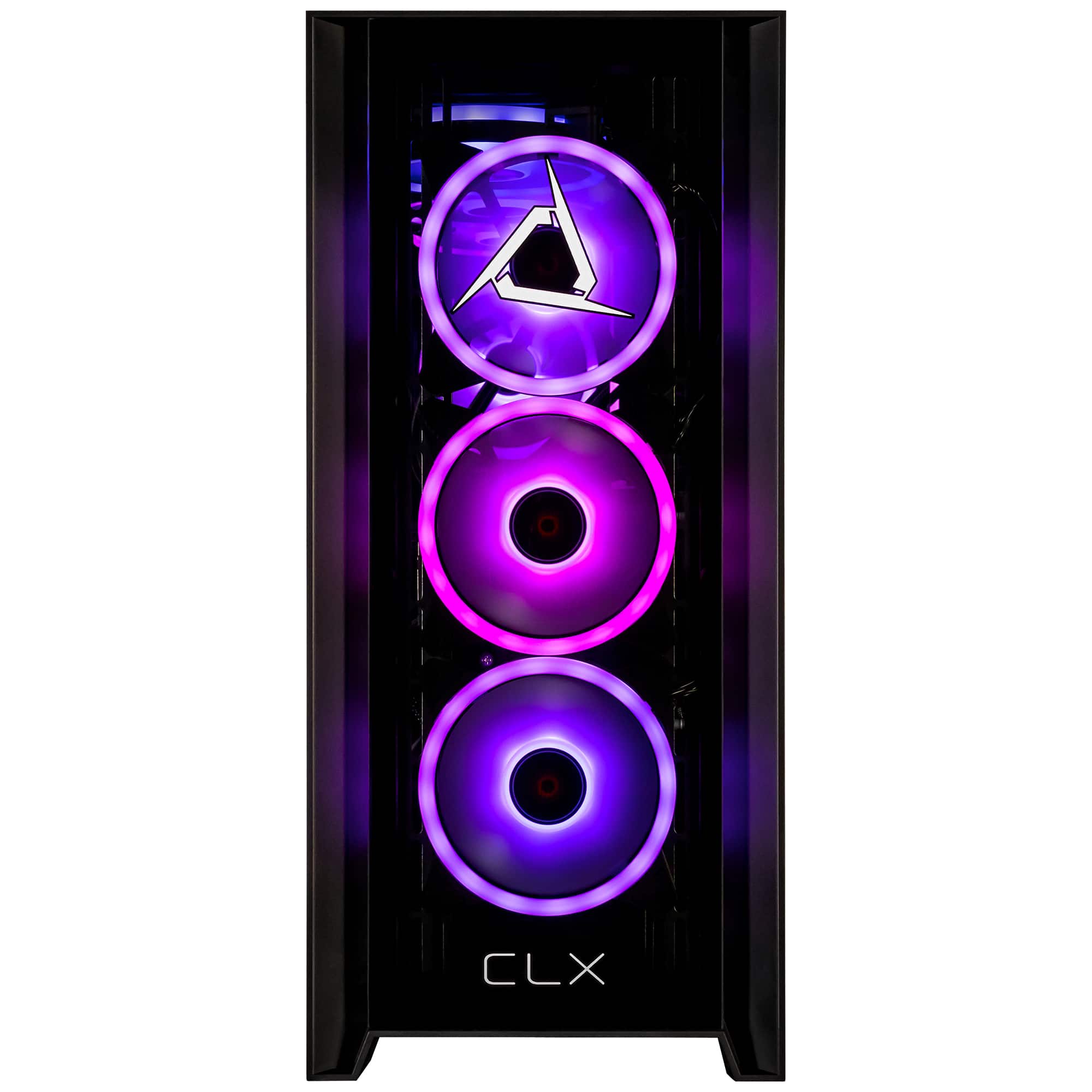 Angle. CLX - CLX SET Gaming Desktop - Intel Core Ultra 7 265F - 32GB DDR5 5600 Memory - GeForce RTX 5070 - 2TB NVMe M.2 SSD - Black.