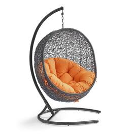 Encase Swing Outdoor Patio Lounge Chair by Modway - Orange