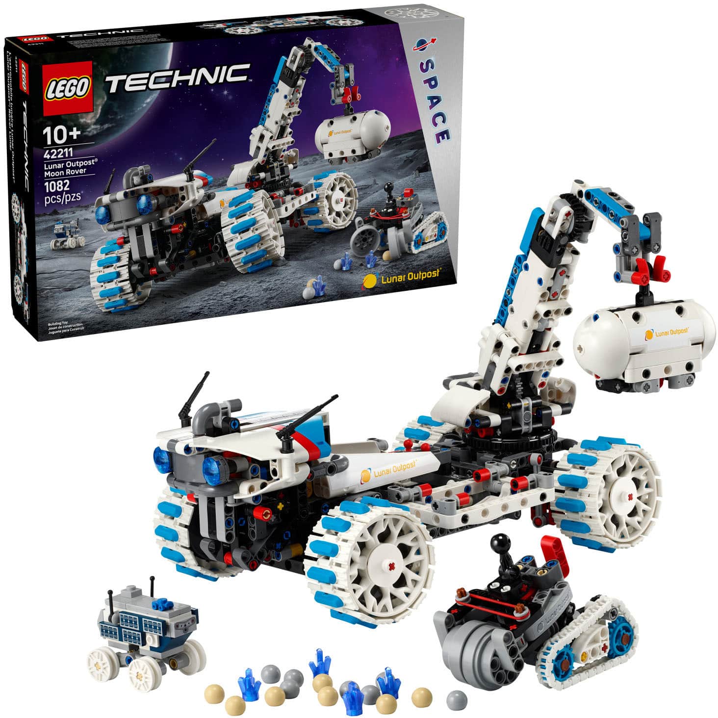 LEGO - Technic Lunar Outpost Moon Rover Space Vehicle 42211 - Front_Zoom
