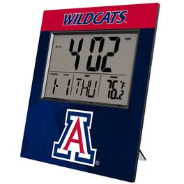 Keyscaper - Arizona Wildcats Color Block Digital Desk Clock - Multicolor