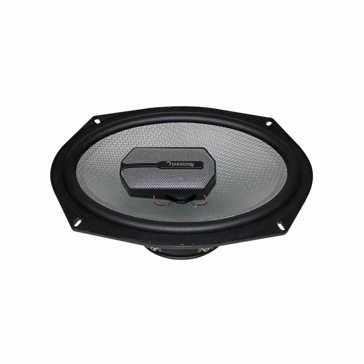 Alt View 2. Diamond Audio - Diamond Audio DMD693 - DMD Series 6"x9" 3-Way Coaxial Speakers - Black/Gray.