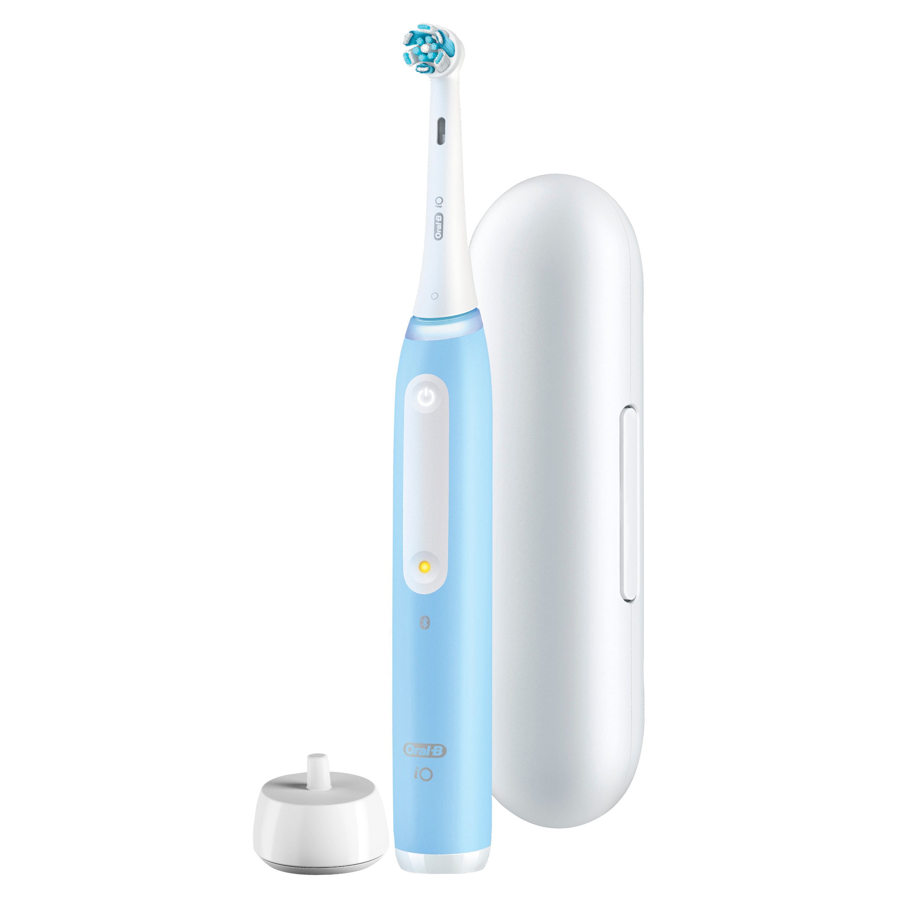 Oral-B - iO Series 4 Rechargeable Electric Toothbrush w/Brush Head - Icy Blue - Alt_View_Zoom_11
