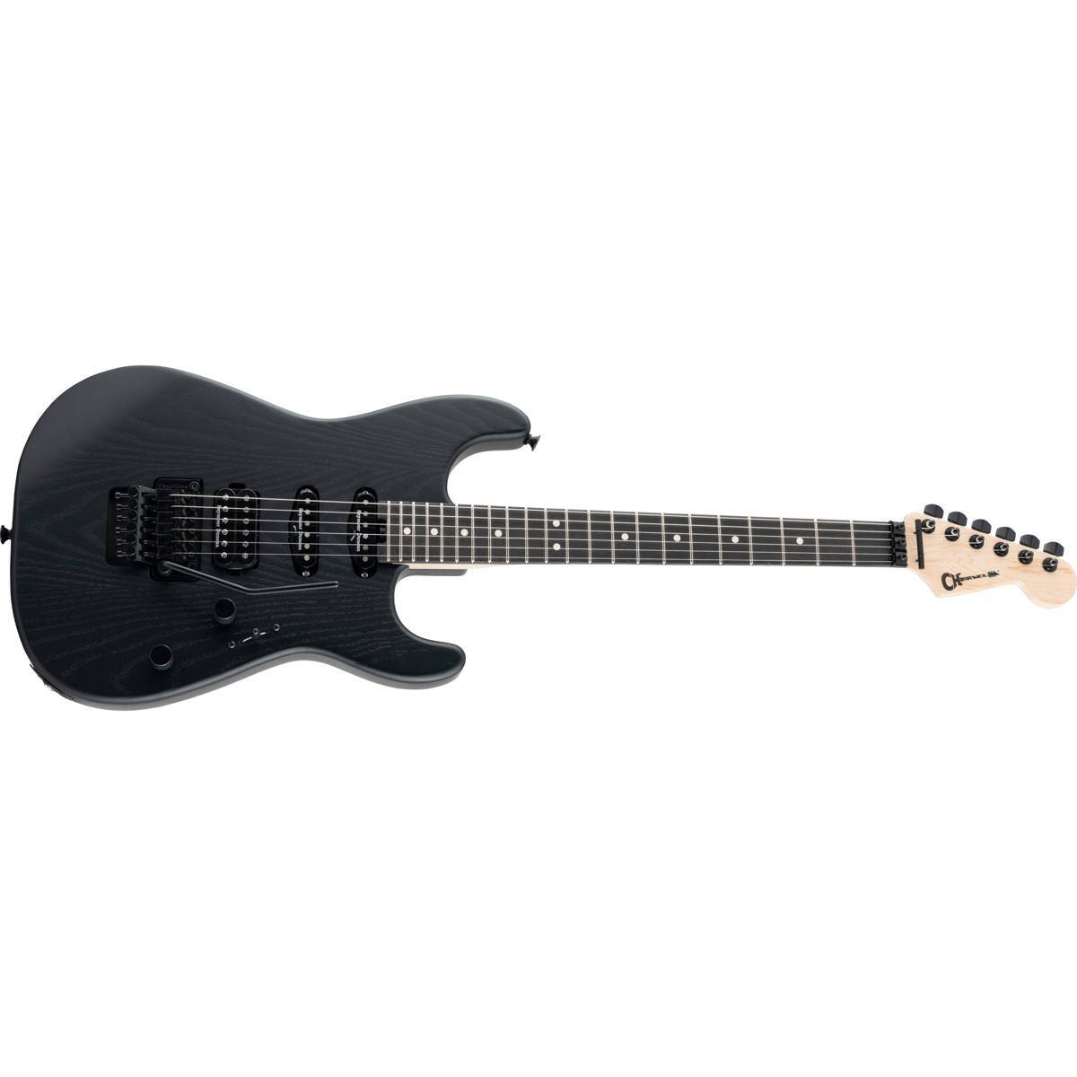 Alt View 4. Charvel - Charvel Pro-Mod San Dimas Style 1 HSS FR E Sassafras Electric Guitar, Ebony Fingerboard, Satin Black.