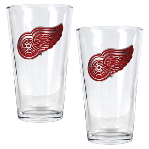Great American Products - Detroit Red Wings 16oz. Pint Glass Set - Multicolor