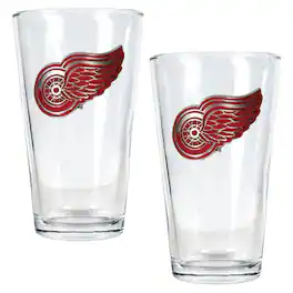 Great American Products - Detroit Red Wings 16oz. Pint Glass Set - Multicolor