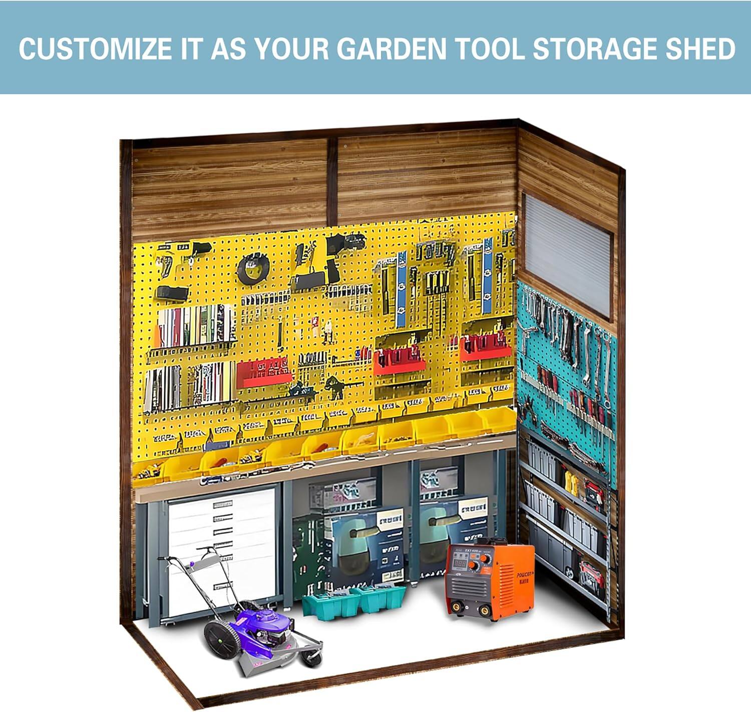 CUSTOMIZE IT AS YOUR GARDEN TOOL STORAGE SHED