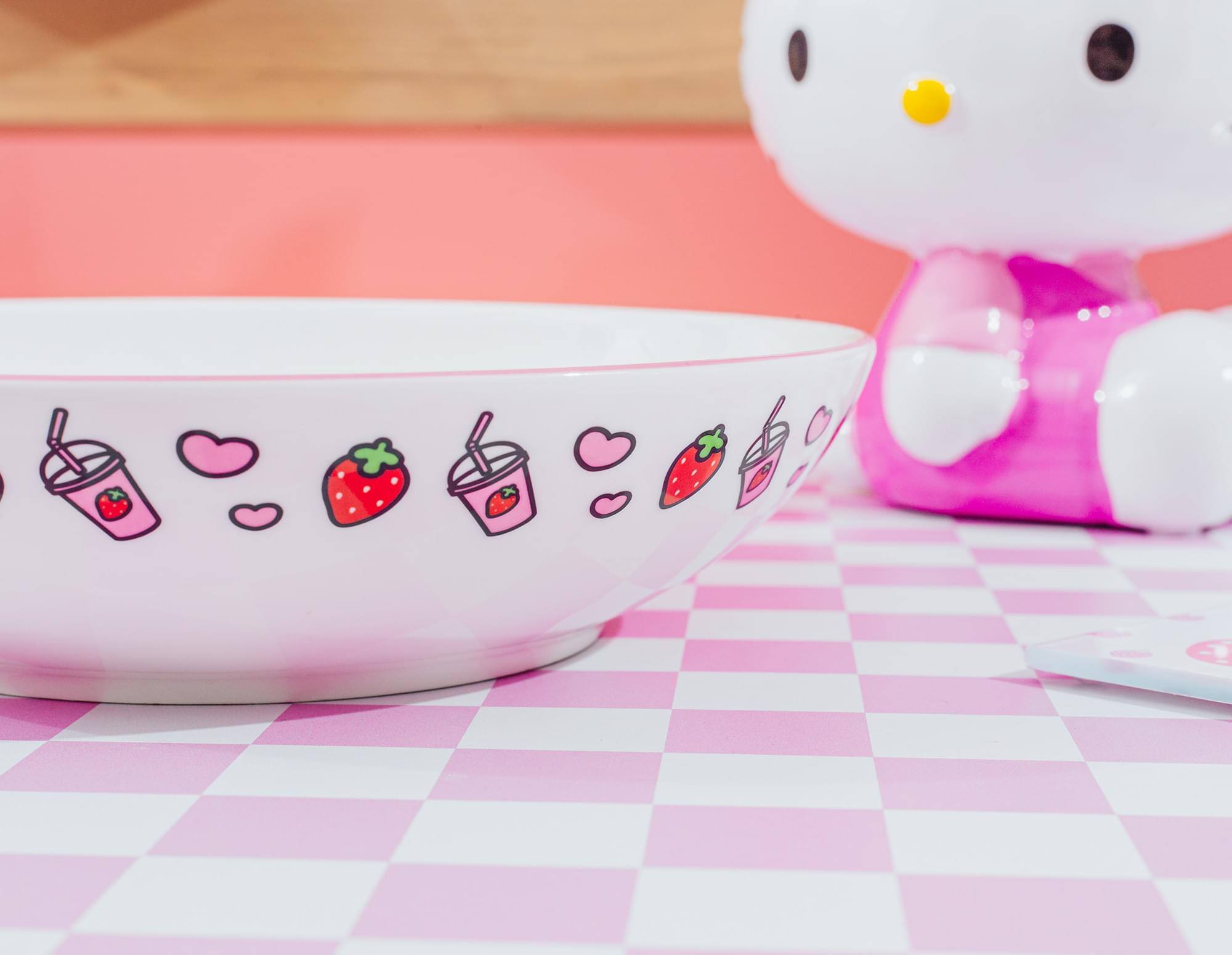 Alt View 3. Silver Buffalo - Sanrio My Melody Cupcake 9-Inch Ceramic Coupe Dinner Bowl - White.