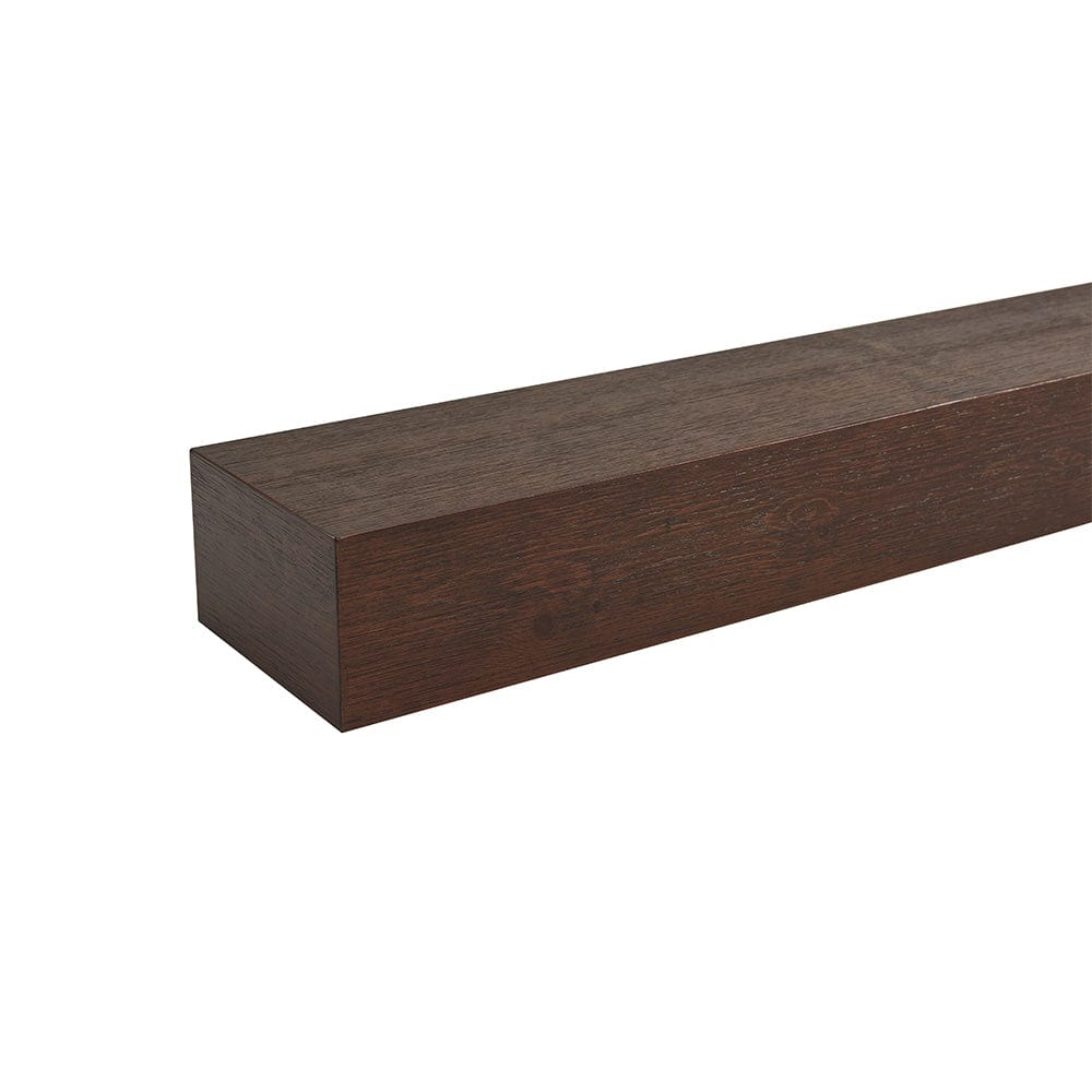 Alt View 2. Touchstone Home Products - Fireplace Mantel Shelf , 60" x 8" x 4.75", Solid Pine Wood Mantel for Over Fireplace - Espresso Finish.