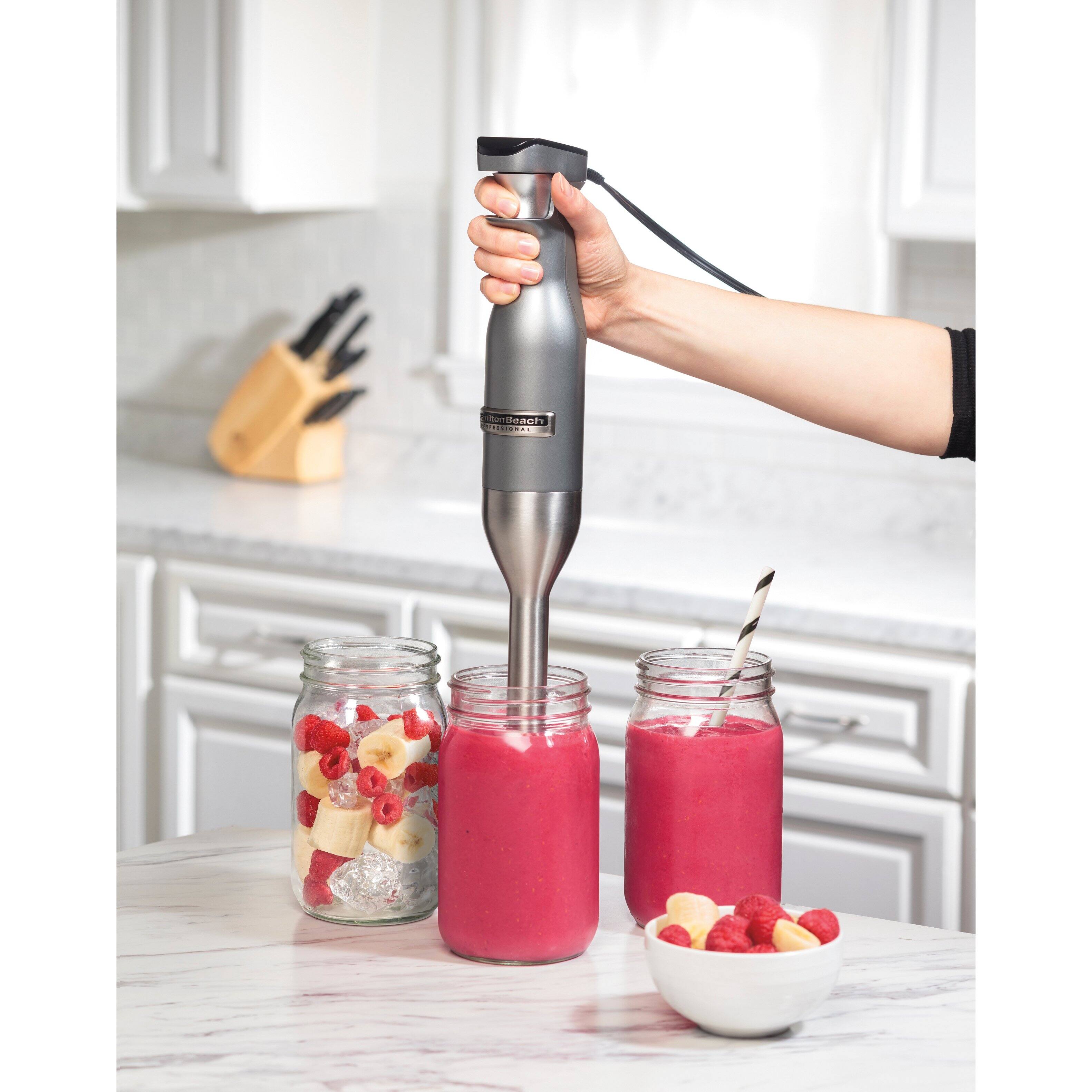 Alt View 13. Hamilton Beach - Hamilton Beach Professional Variable Speed Hand Blender - SILVER.