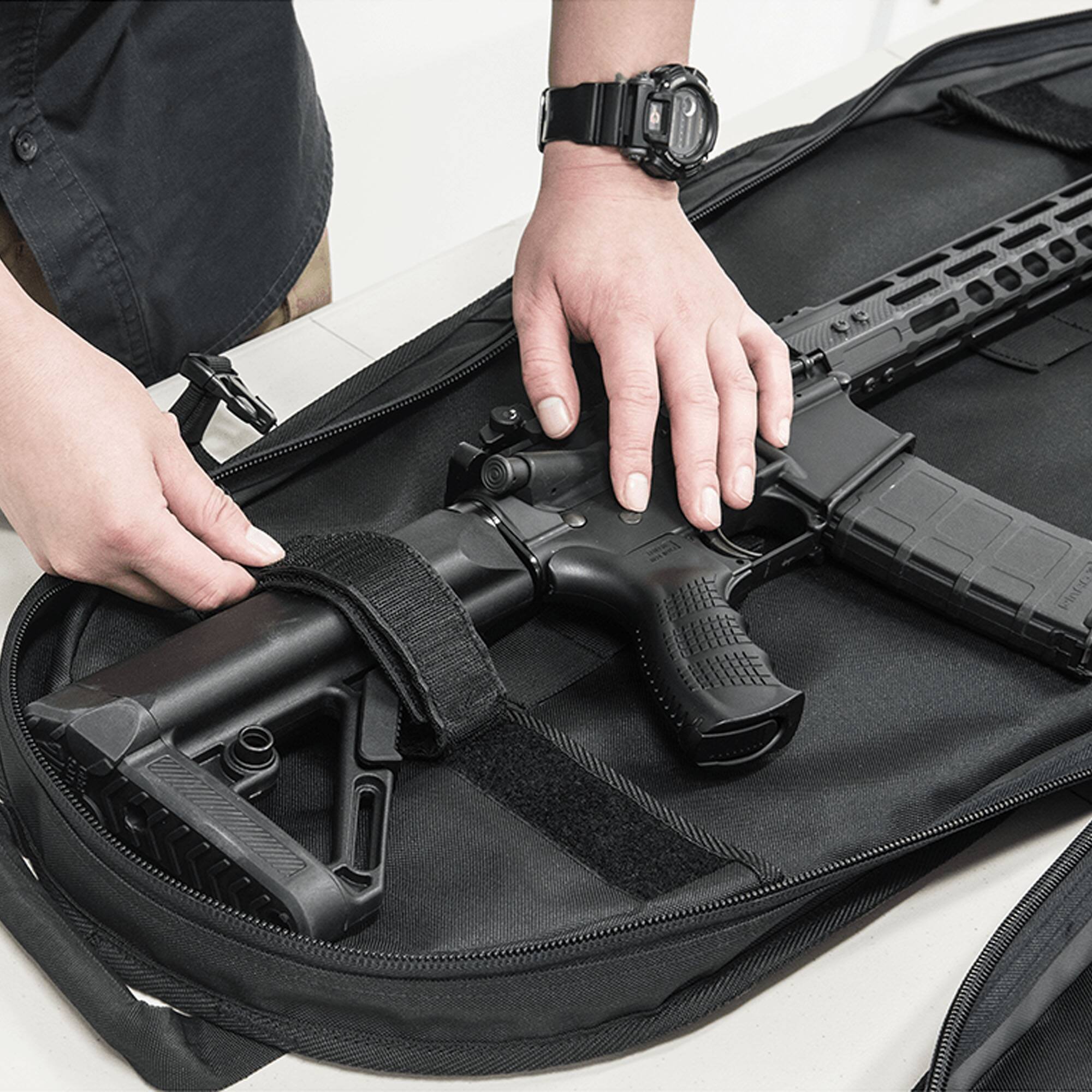 Alt View 3. UTG - UTG 34" Responder Sling Pack, Black - Black.