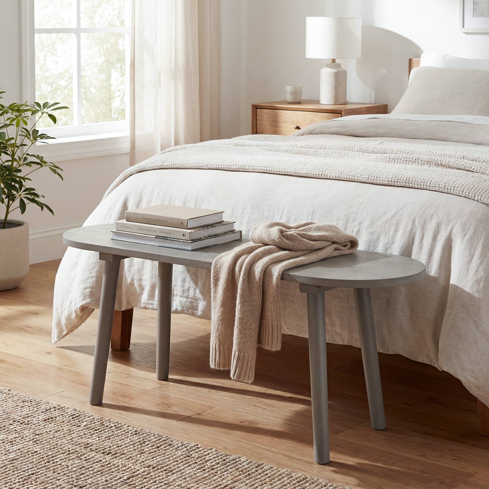 Alt View 8. Gymax - Gymax 43'' Solid Wood Farmhouse Dining Bench w/Rubber Wood Legs for Living Room Kitchen - Grey.