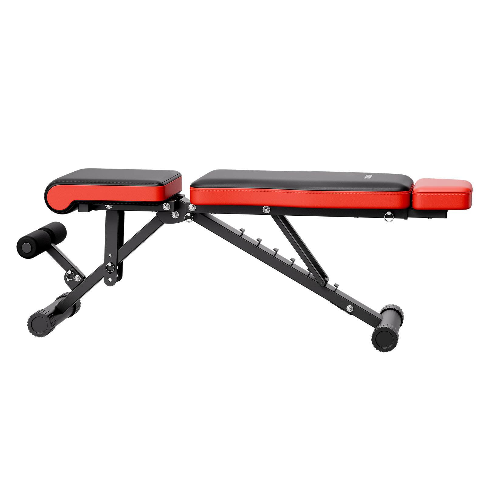 Alt View 5. VEVOR - Weight Bench, 660lbs Adjustable Weight Bench Press for Full Body Workout, Exercise Sit up Bench - Black.