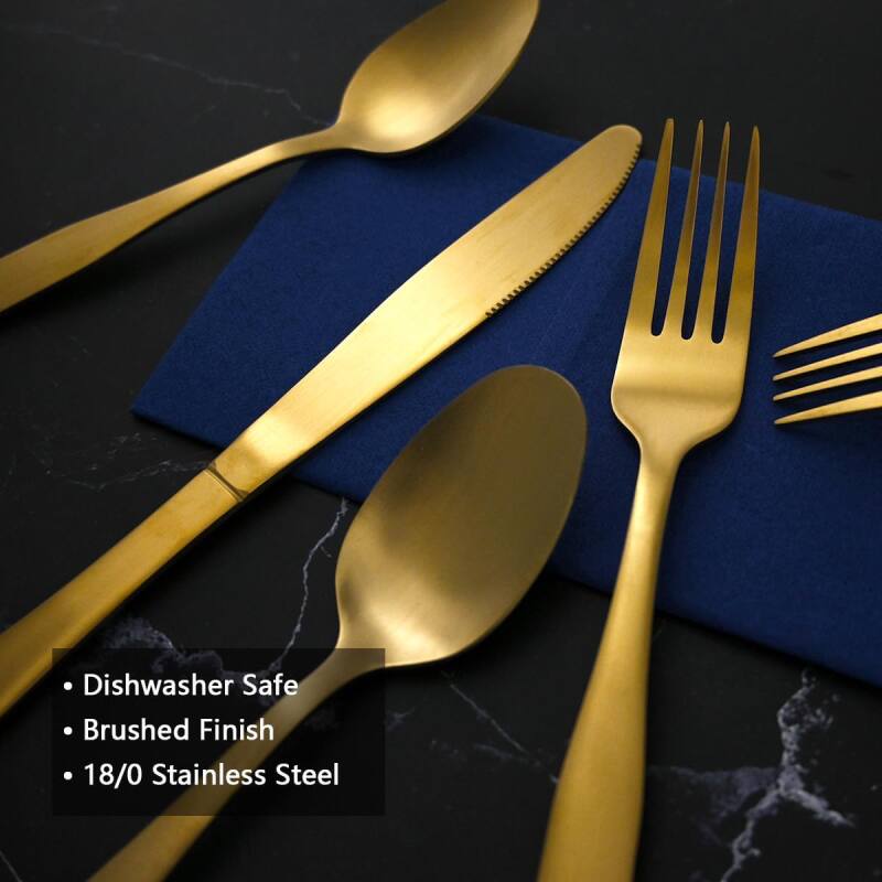 Dishwasher Safe, Brushed Finish, 18/0 Stainless Steel