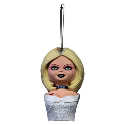 Front. Trick or Treat Studios - Childs Play Seed of Chucky Holiday Horrors Ornament | Tiffany Bust - White.