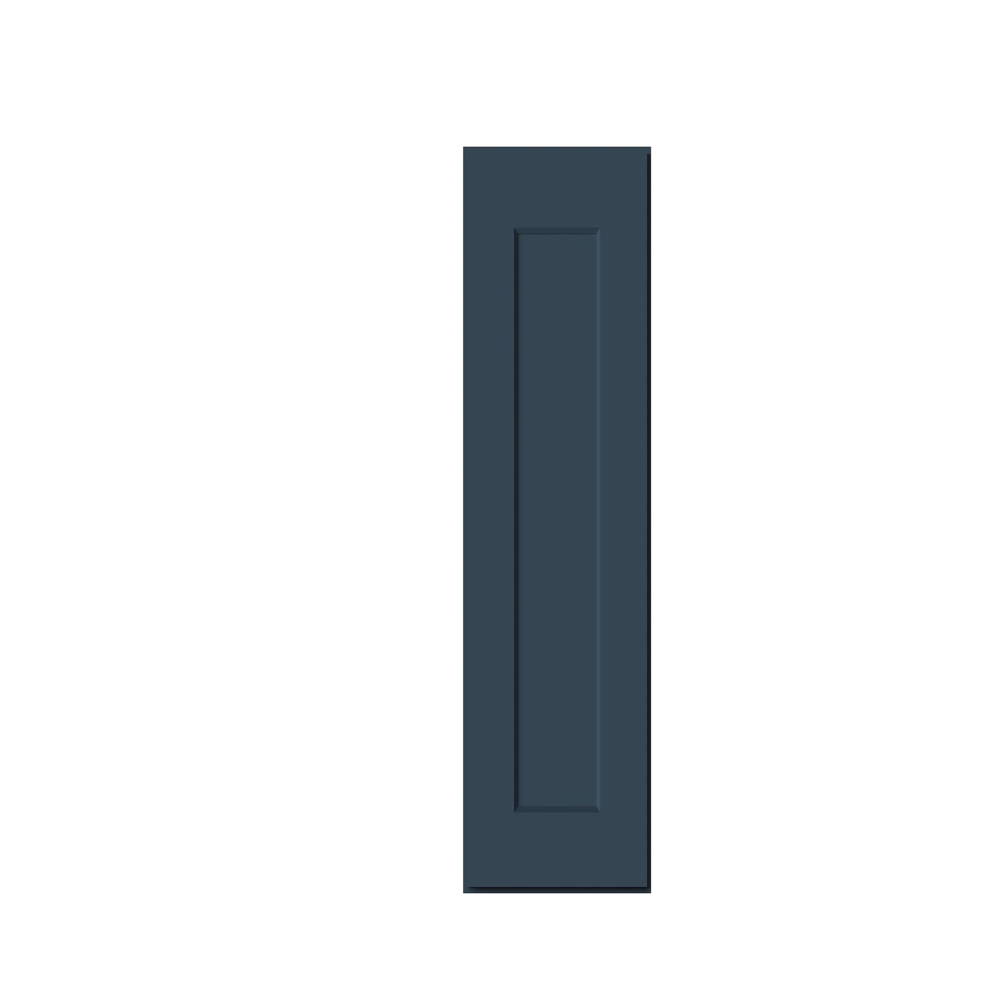 Alt View 1. Boyel Living - 12-in W x 30-in H x 12-in D Shaker RTA Kitchen Wall Cabinet with Soft-Close - Charcoal Blue.