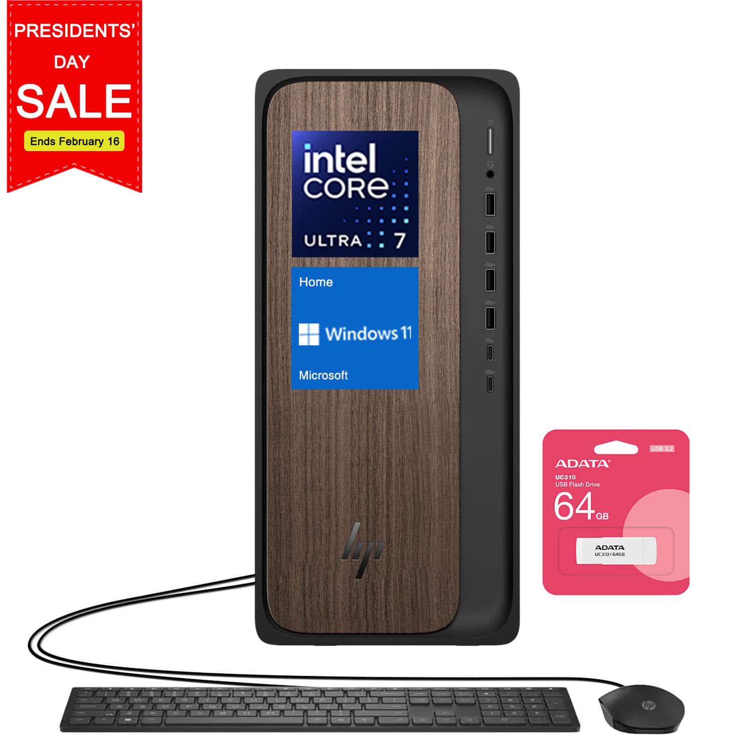PRESIDENTS' DAY SALE Ends February 16  
intel CORE ULTRA 7  
Home  
Windows 11  
Microsoft  
ADATA PE 10 USB Flash Drive 64 GB