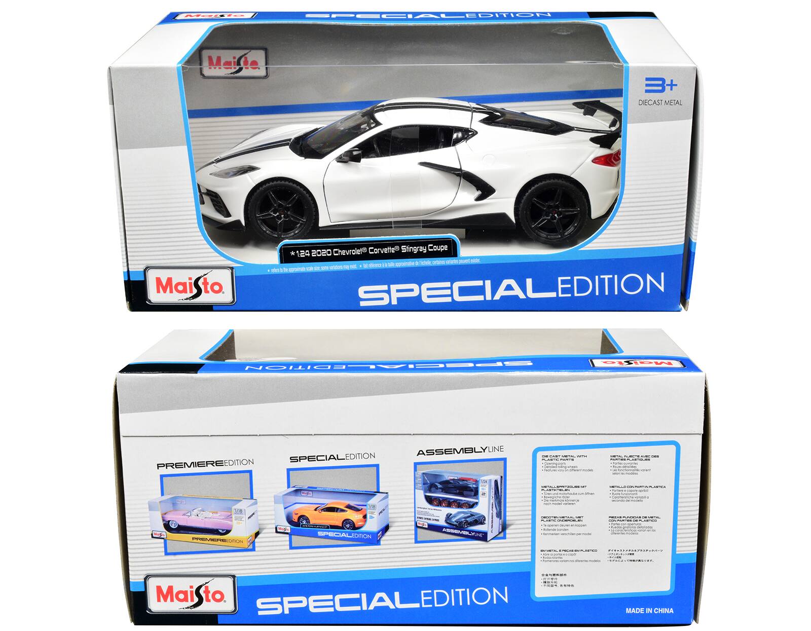 Mindin SPECIALEDITION Maisto 3+ DIECAST METAL MaiSto to Chevrolet Corvette Stingray Coupe * 1:24 2020 c otmn wrain peneri oe den a ale ao a erndors de mis in - c aE - - SPECIALEDITION Meile SPECIALEDITION EDITION ASSEMBLYLINE SPECIALEDITION PREMIEREEDITION : : : CAIE : : : : : - - 1 - : | I : 00 PEPEU - ne SPECIALIDTON I - - ASRNDE VOK : : - - . t : - : 2 CEN - ..E.. : : .... MaiSto to SPECIALEDITION MADE IN CHINA