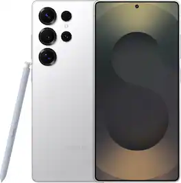 Samsung - Refurbished Excellent - Galaxy S25 Ultra S938U (Fully Unlocked) 256GB - Titanium Whitesilver