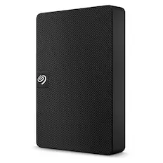 Front. Seagate - Expansion 4TB External USB 3.0 Portable Hard Drive with Rescue Data Recovery Services - Black.