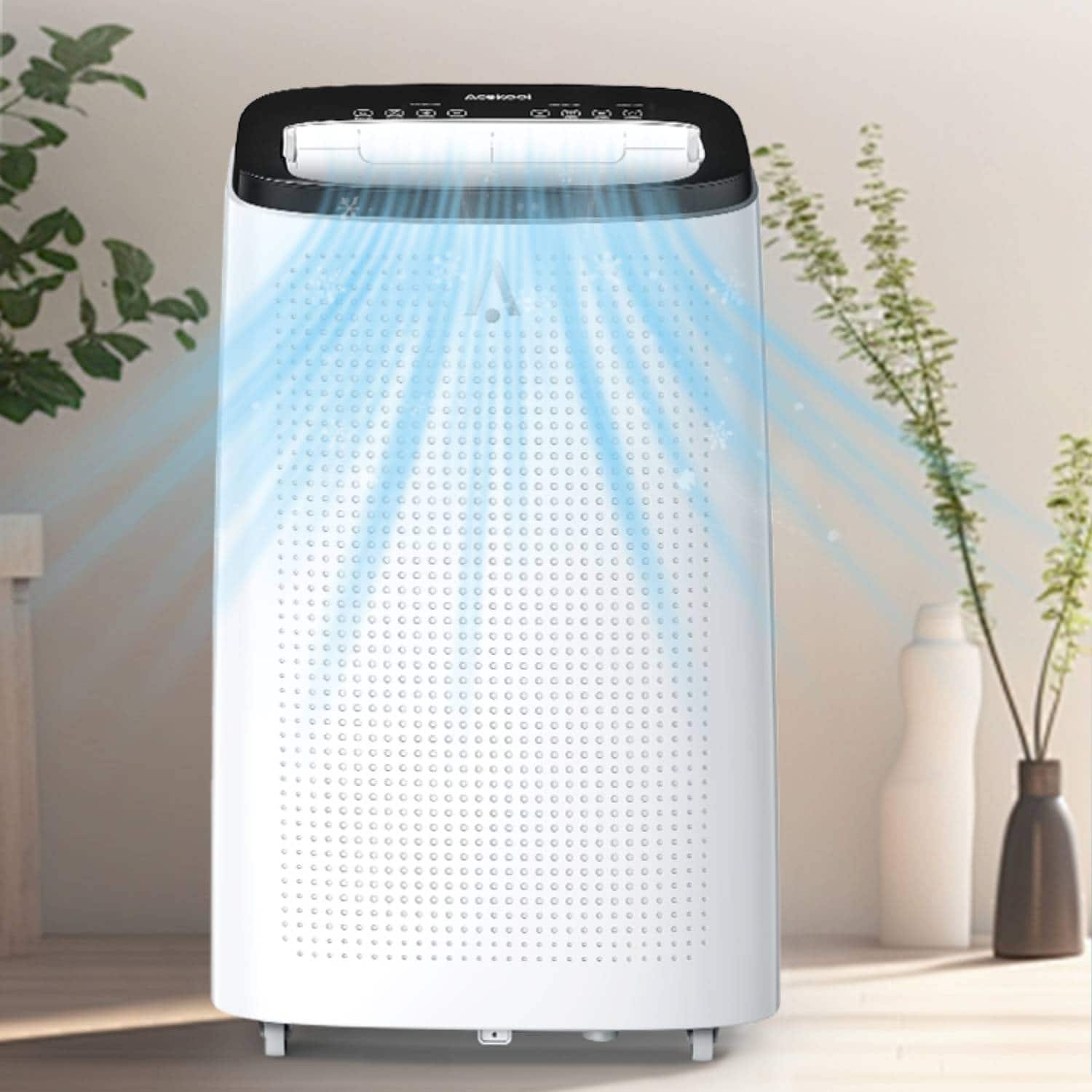 Acekool - 14000 Btus Portable Air Conditioner for Rooms up to 700 sq. ft - White