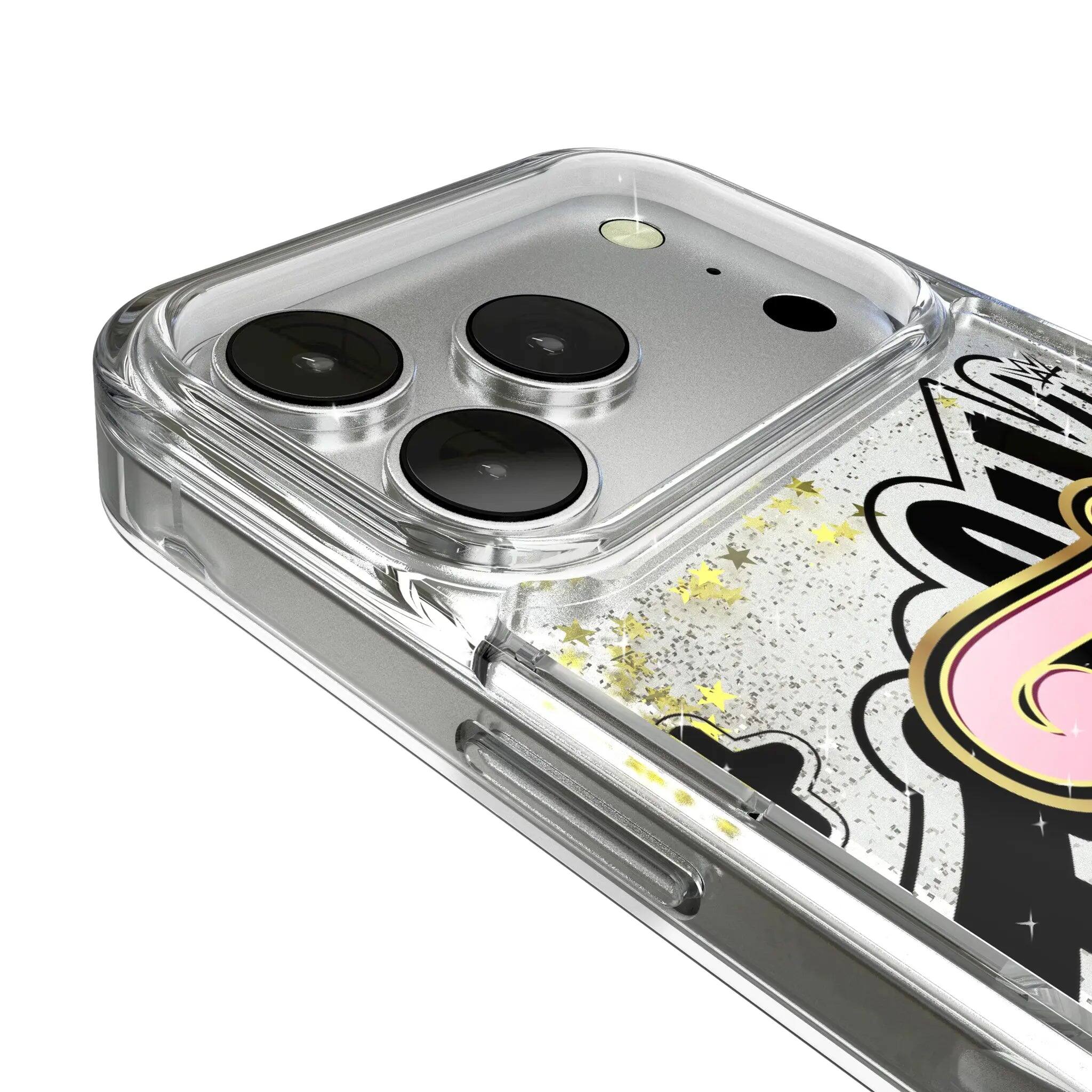 Left. Keyscaper - WWE Impact Glitter Phone Case - Apple iPhone 13 Pro Max - Tiffany Stratton.