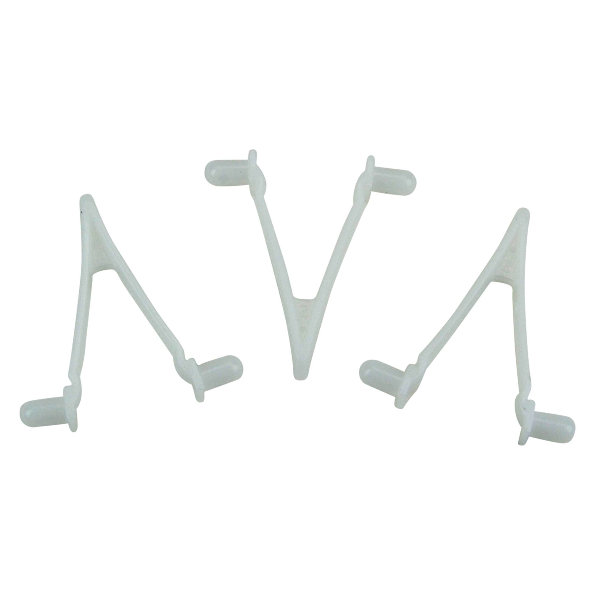Alt View 1. Swim Central - HydroTools Butterfly Snap-In Clips Swimming Pool Accessory - 2.5" - White - Set of 3 - White.