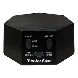 Adaptive Sound Technologies - LectroFan Classic White Noise Machine - Global Power Edition - Adaptors for US, UK & EU - 20 Non-Looping Fan Variations