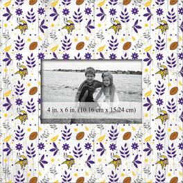 Fan Creations - Minnesota Vikings 10'' x 10'' Floral Pattern Frame - Multicolor