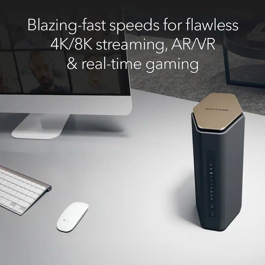 NETGEAR Nighthawk BE18000 Tri Band Wi Fi 7 Router Black RS600-100NAS ...