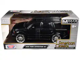 2000 Ford Expedition XLT Black Metallic "Maxx Design" "American Classics" Series 1/24 Diecast Model Car by Motormax