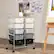 Alt View 9. Costway - 10 Drawer Storage Cart Utility Rolling Trolley Kitchen Office Organizer - Gradient Gray.