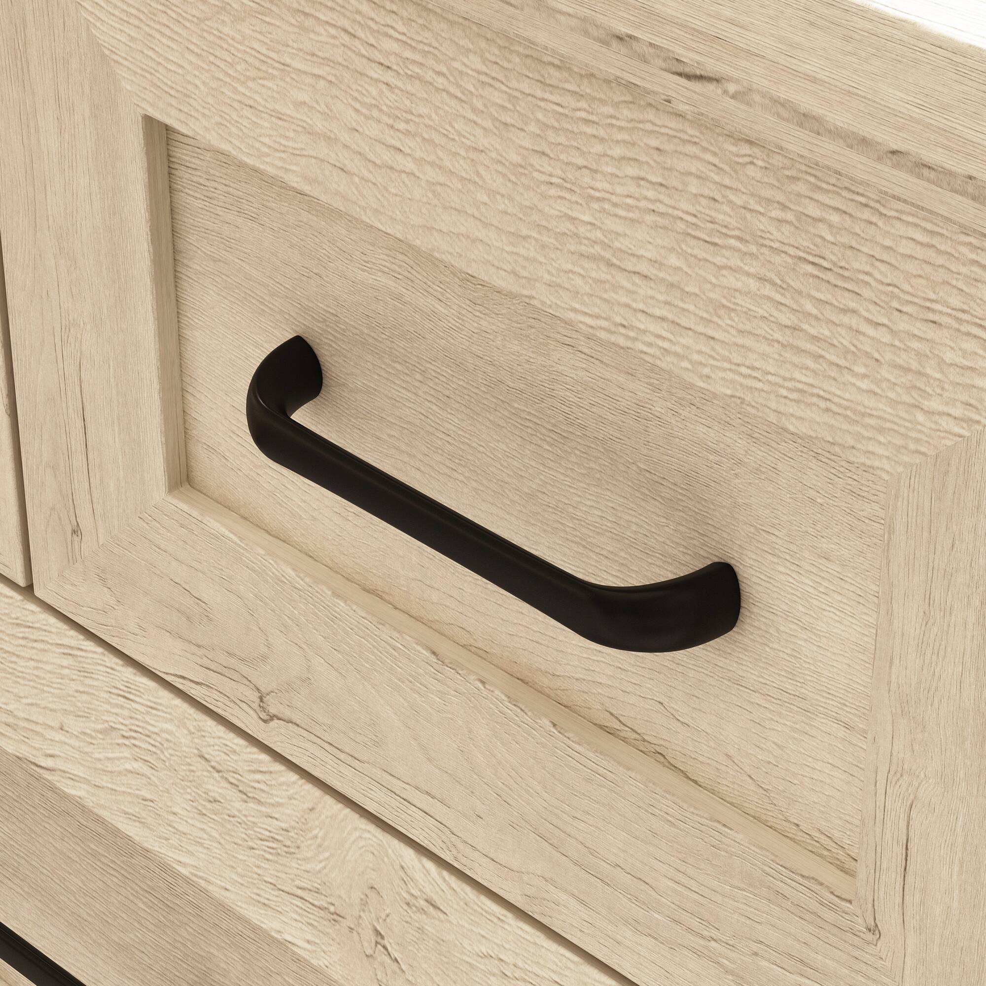 Alt View 8. FUFU & GAGA - FUFU&GAGA Light Wood 4 - Drawer Nightstand: Rustic - Modern Storage - Gray.