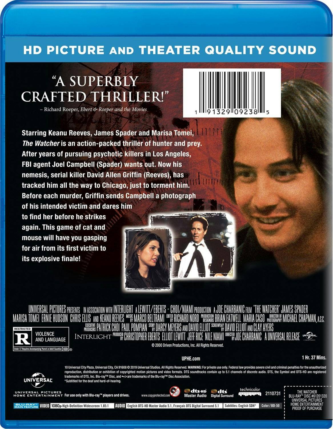 Back. The Watcher [Blu-ray].
