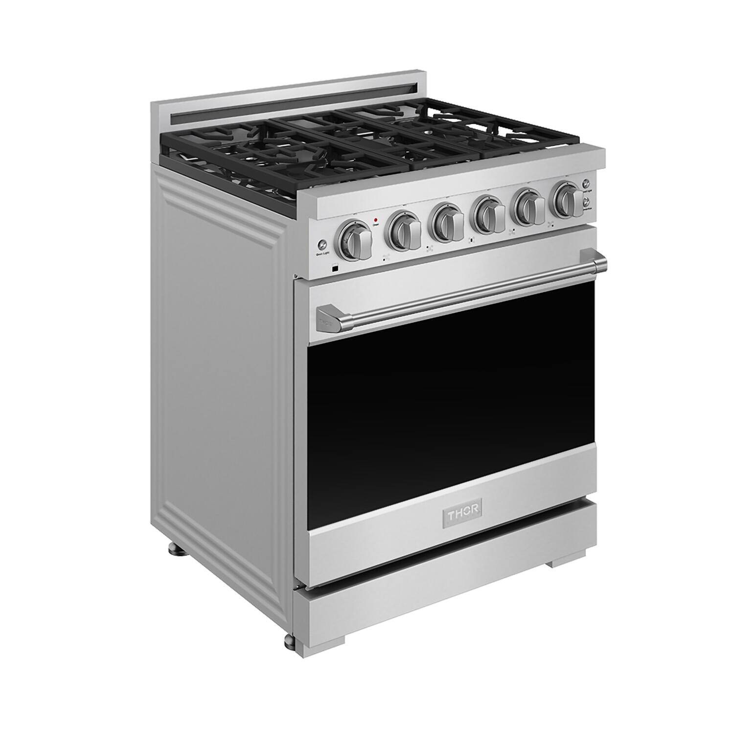 Left. Thor Kitchen - Gordon Ramsay Series by Thor Kitchen 4.55 Cu. Ft Freestanding Gas Range - Stainless Steel.