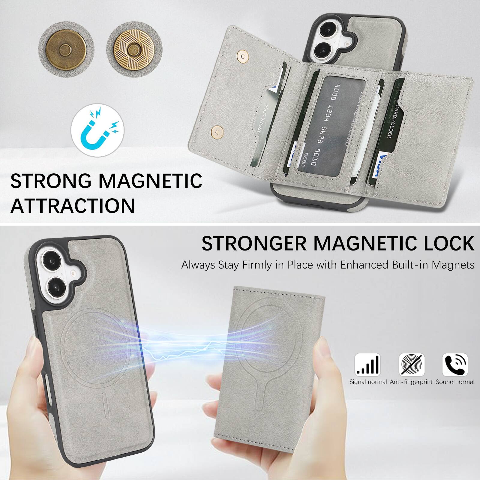 STRONG MAGNETIC ATTRACTION

STRONGER MAGNETIC LOCK

Always Stay Firmly in Place with Enhanced Built-in Magnets

Signal normal
Anti-fingerprint
Sound normal